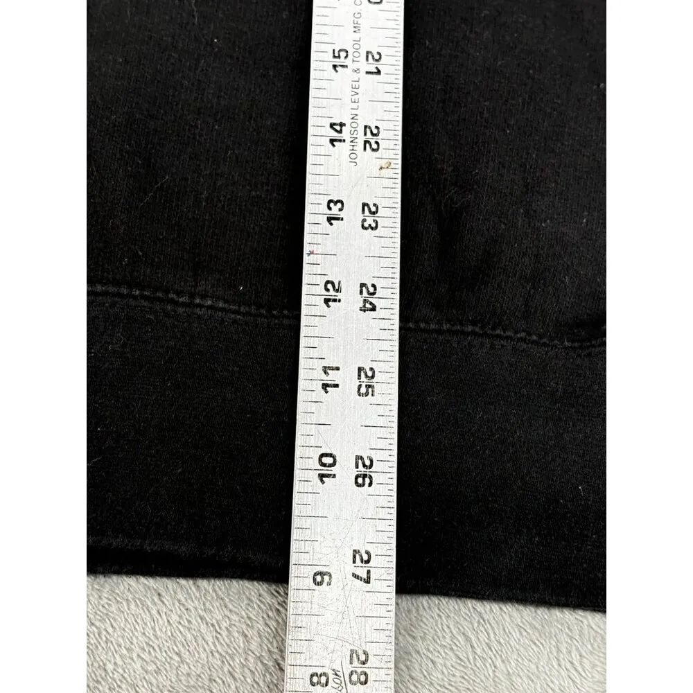 Vtg Konkrete Kids Cheer Squad Fan Cloth Sweatshirt Black/White Adult Large Black - Image 8