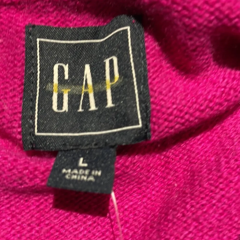 NWT GAP Marino Wool Blend Button Front Cardigan In Purple Magenta Large - Image 5
