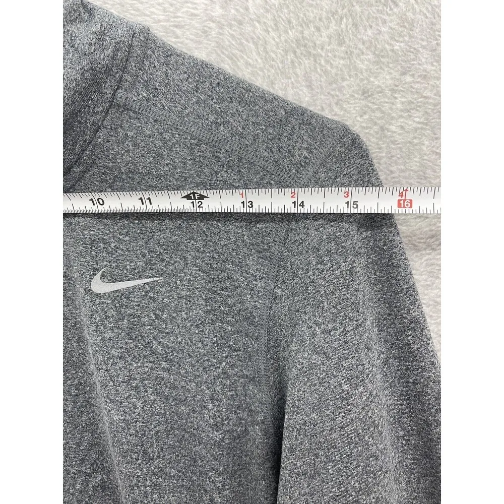 Nike Women's Athletic Shirt Long Sleeve Gray Thumb holes Size Small Mock Neck - Image 10