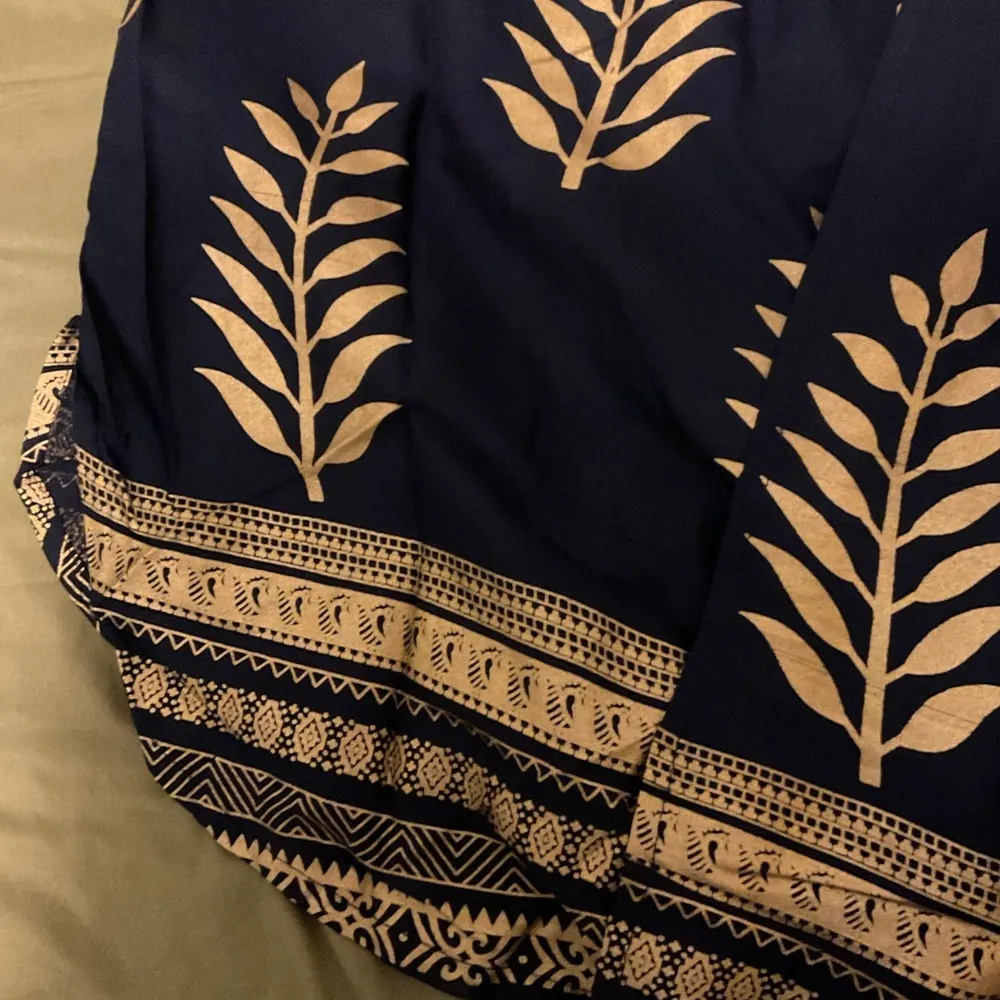 Lapogee Wordover made in India kimono size 1x Blue - Image 9