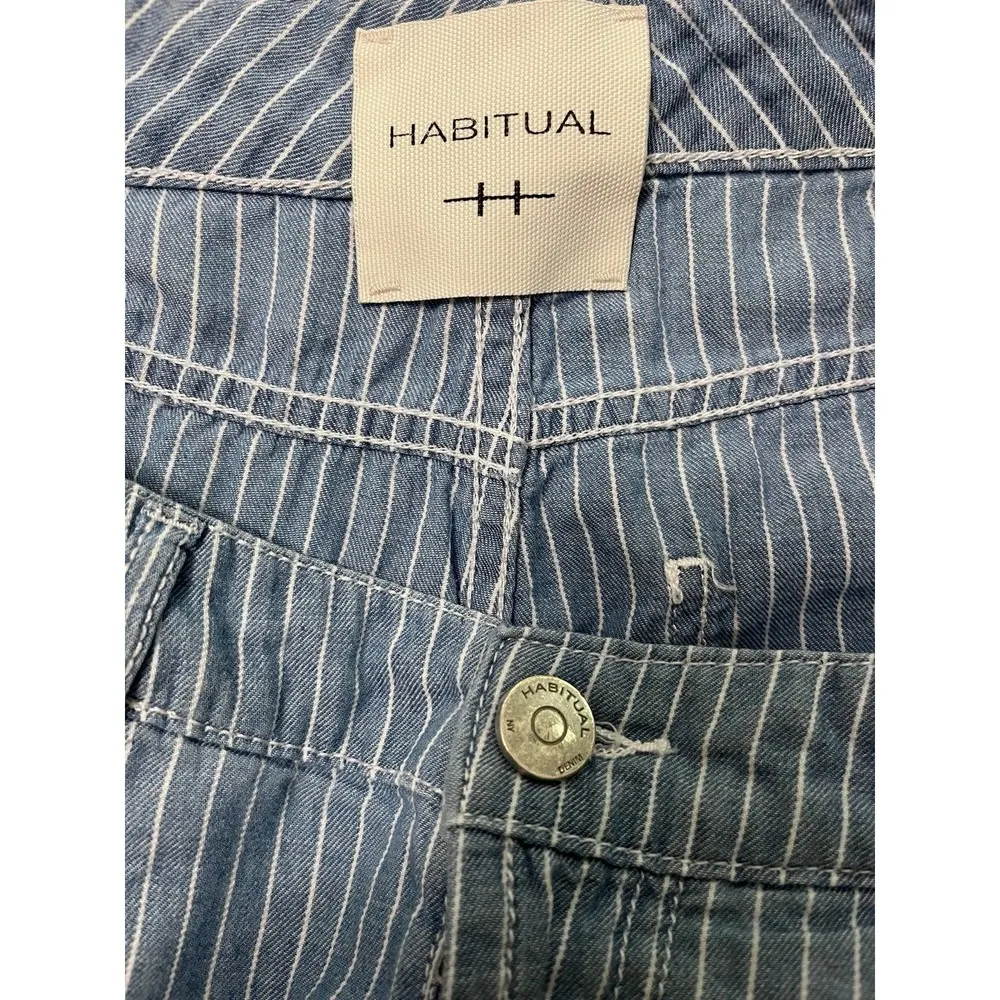 Habitual Pinstriped Denim Pants Size 4 - Image 4
