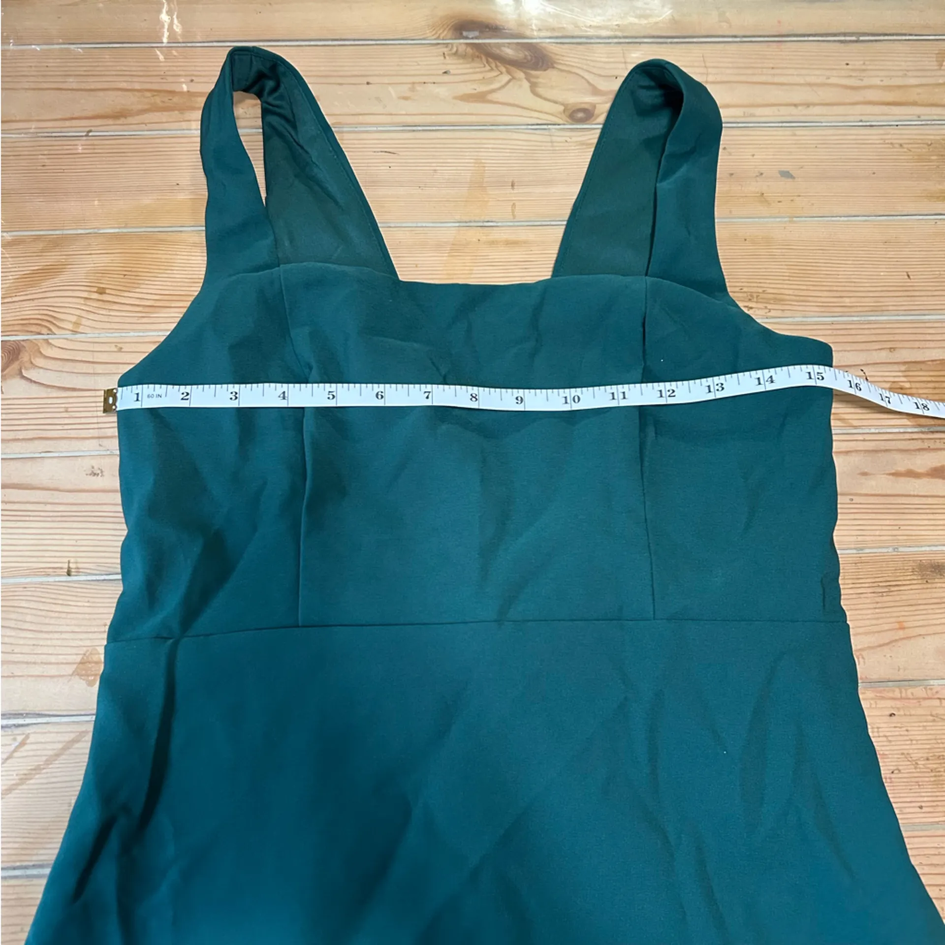 NWT Lulus Blissfully Beaming Hunter Green Sleeveless Bow Mini Dress - Image 8