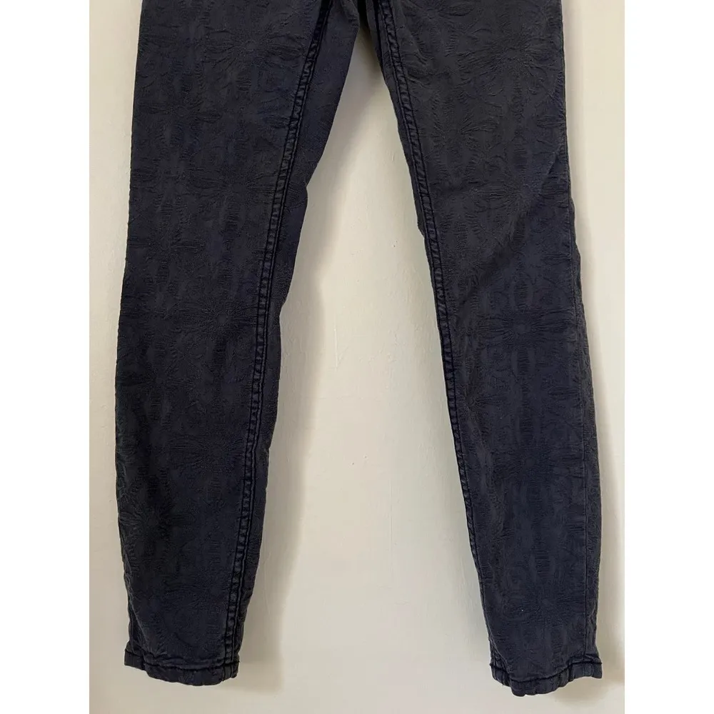 Anthropologie Pilcro High-Rise Skinny Black / Gray Button Up Jeans Size 27 - Image 3