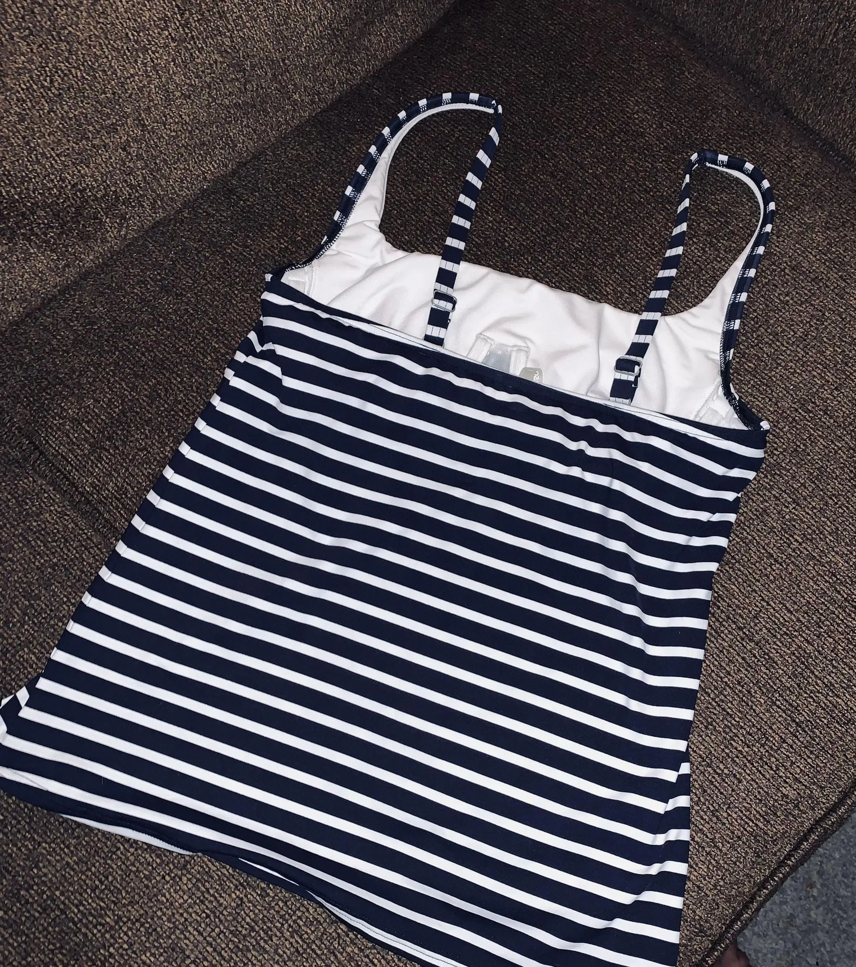 Underwire Striped Tankini Top - Image 3