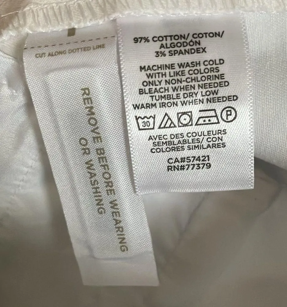 Ann Taylor Petite: White Mid Rise “The Crop” Pants- cotton blend- 8P - Image 11