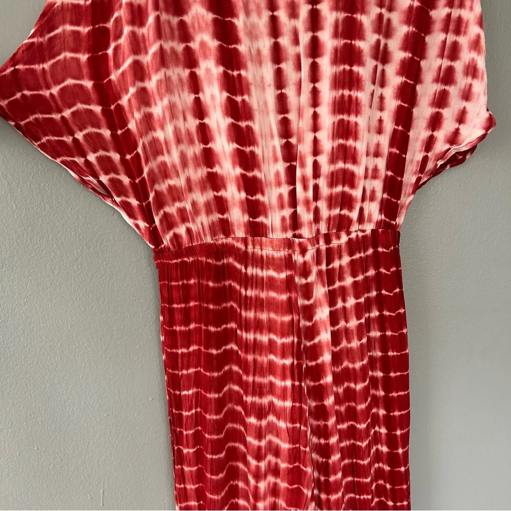 Shein Tie-dye Red Bathing Suit Cover Size Medium - Image 5