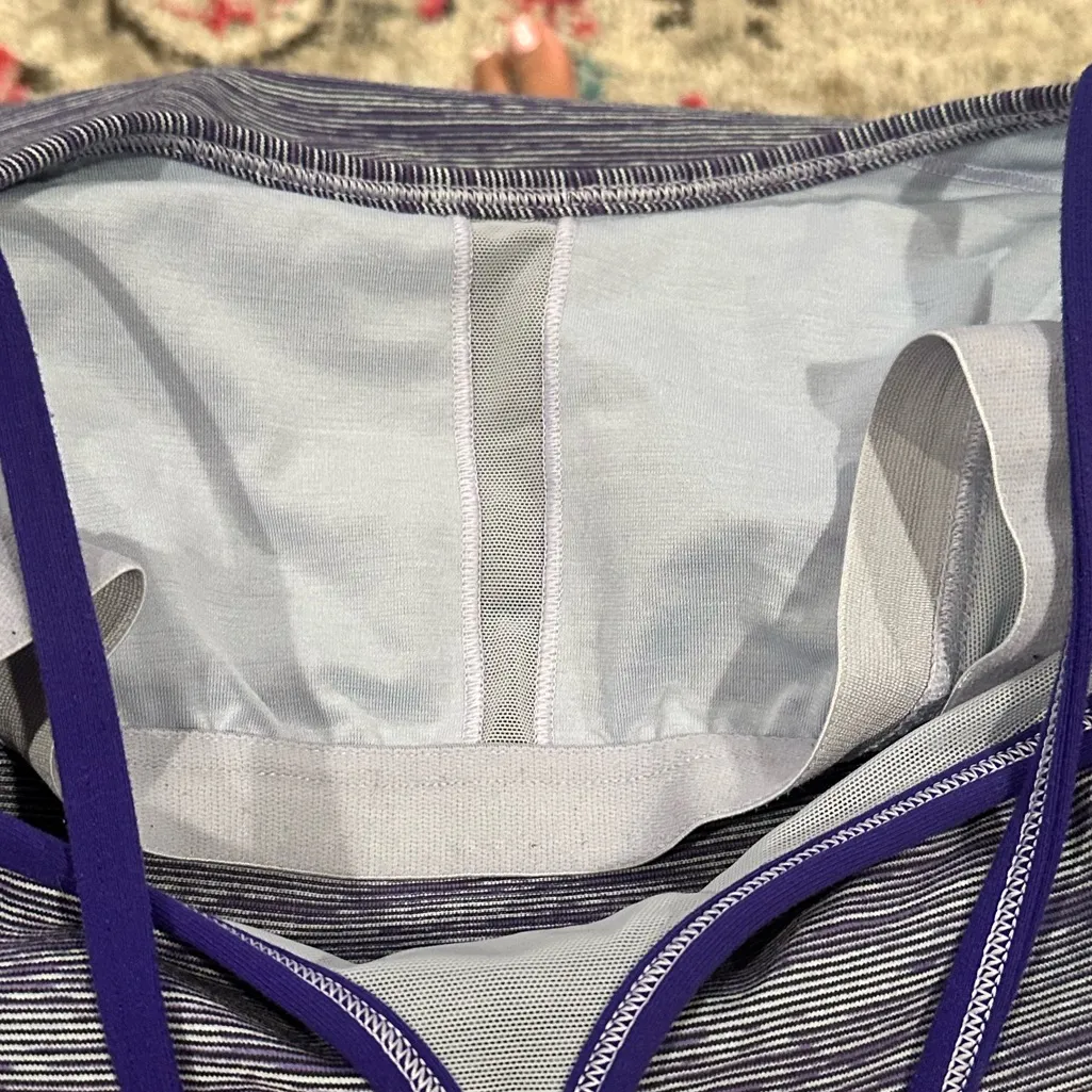 LULULEMON POWER Y WE ARE FROM SPACE BRUISED BERRY Purple Strappy Tank Top 8 - Image 10