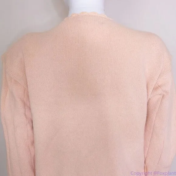 Vintage Franco's 100% cotton dusty pink‎ sweater, women's size S Pink - Image 15