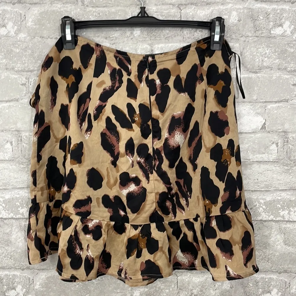 Polly Animal Print Ruffle Skirt - Image 5