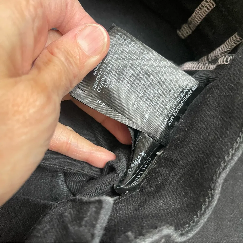 & Other Stories anthropology‎ straight jeans High Waist Black Jeans Sz 26 x30 - Image 11