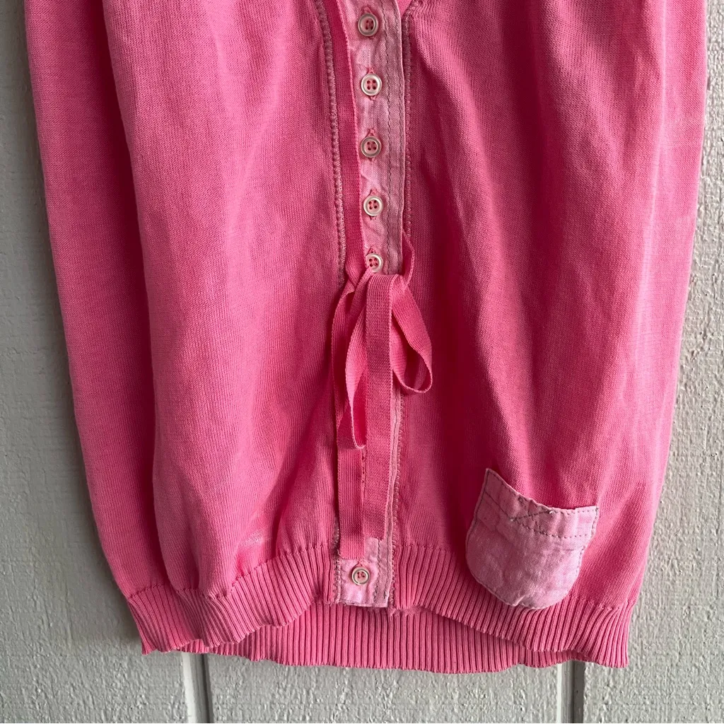 Rivamonti by Brunello Cucinelli Pink Knit Sleeveless Cardigan Vest Size XS Italy - Image 3