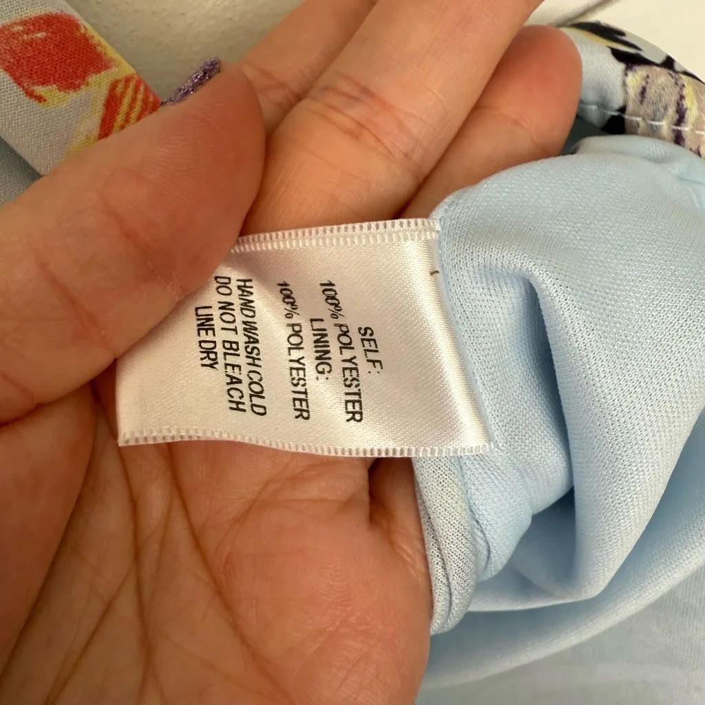 Lulus Women’s Small Blue Floral Parisio Romper - Image 4