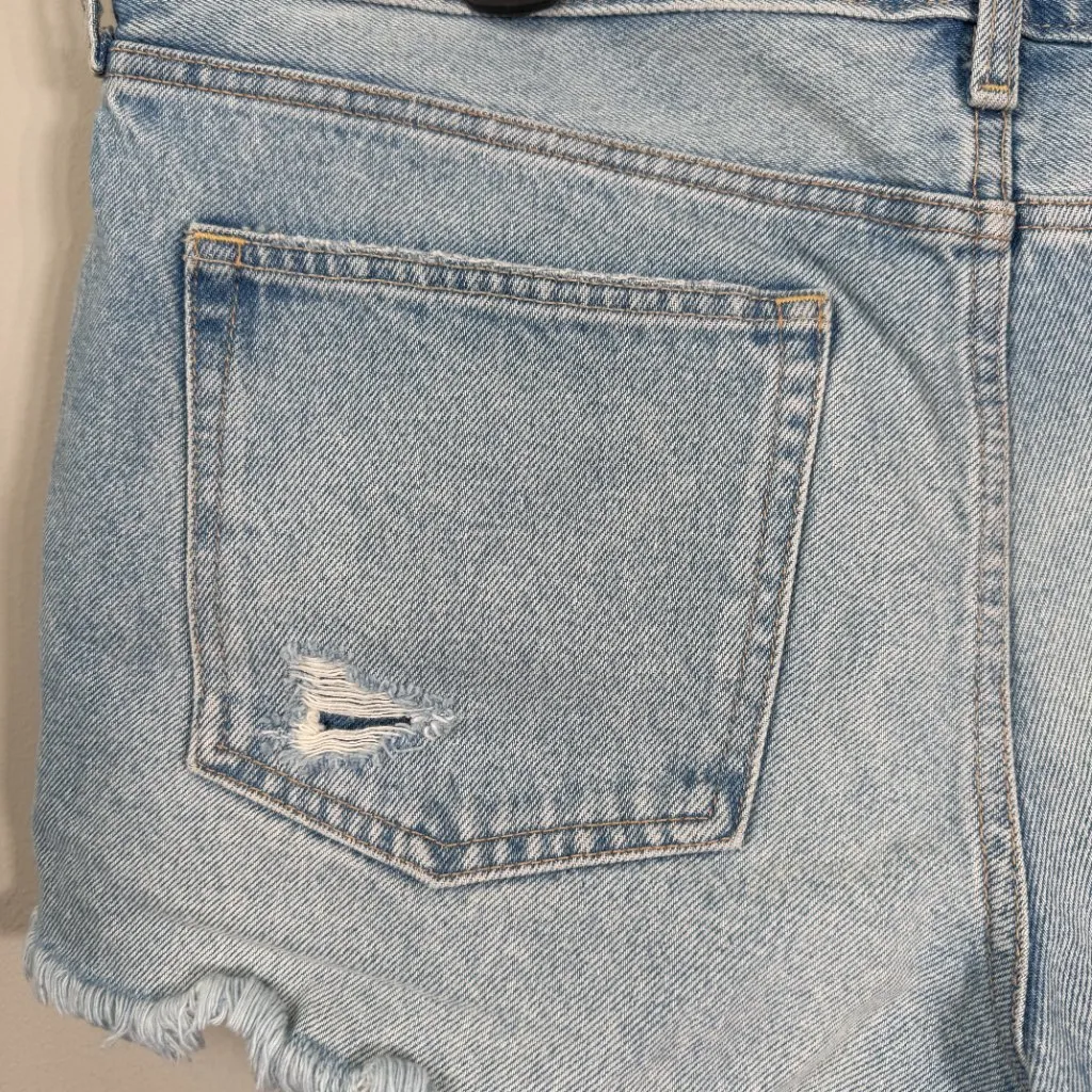 Abercrombie & Fitch Harper Low Rise Denim Jean Shorts Women's 32 14 Cut Off Y2K - Image 8