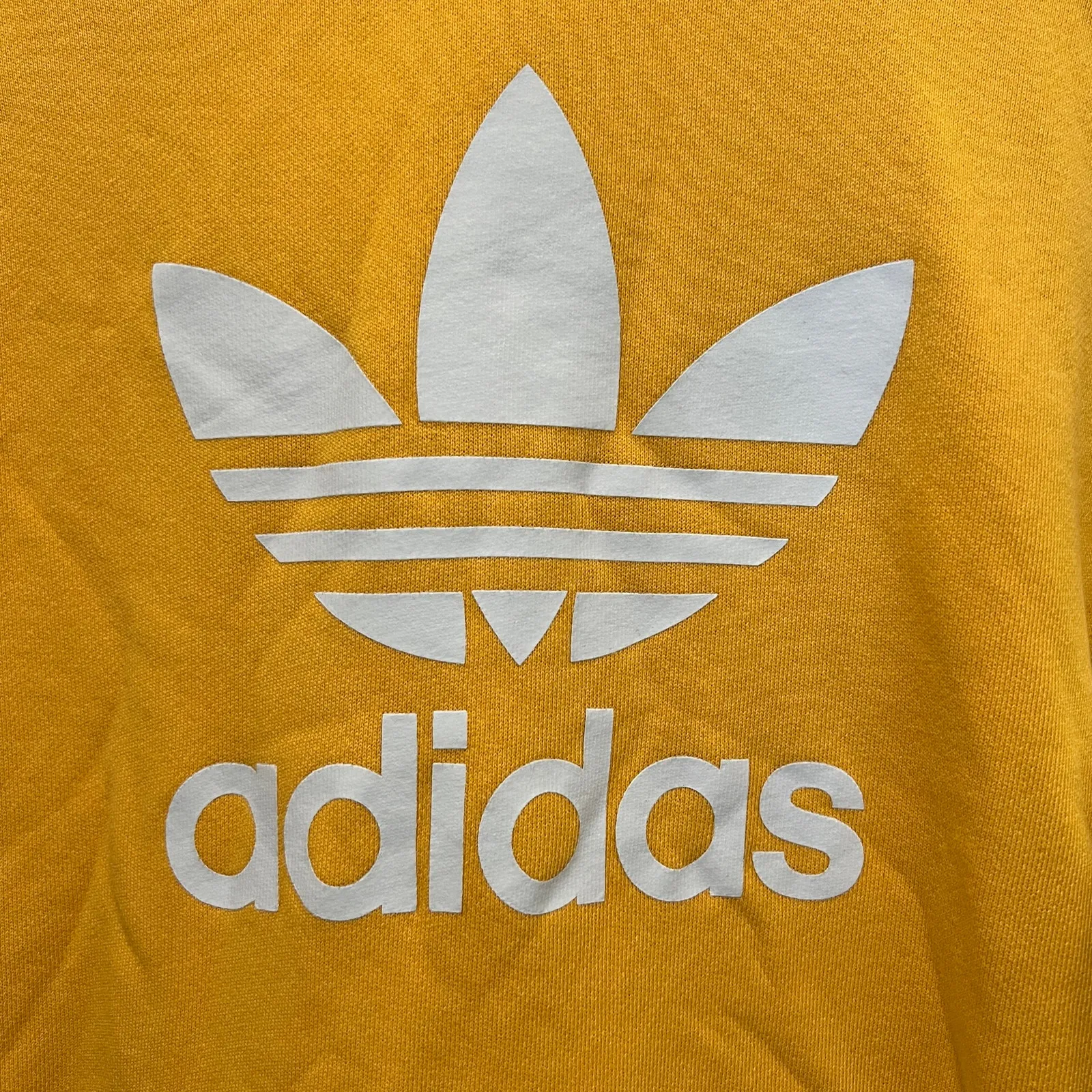 ADIDAS Womens Color Block Logo Hoodie Pastels Sz L Pocket Oversized Streetwear - Image 4
