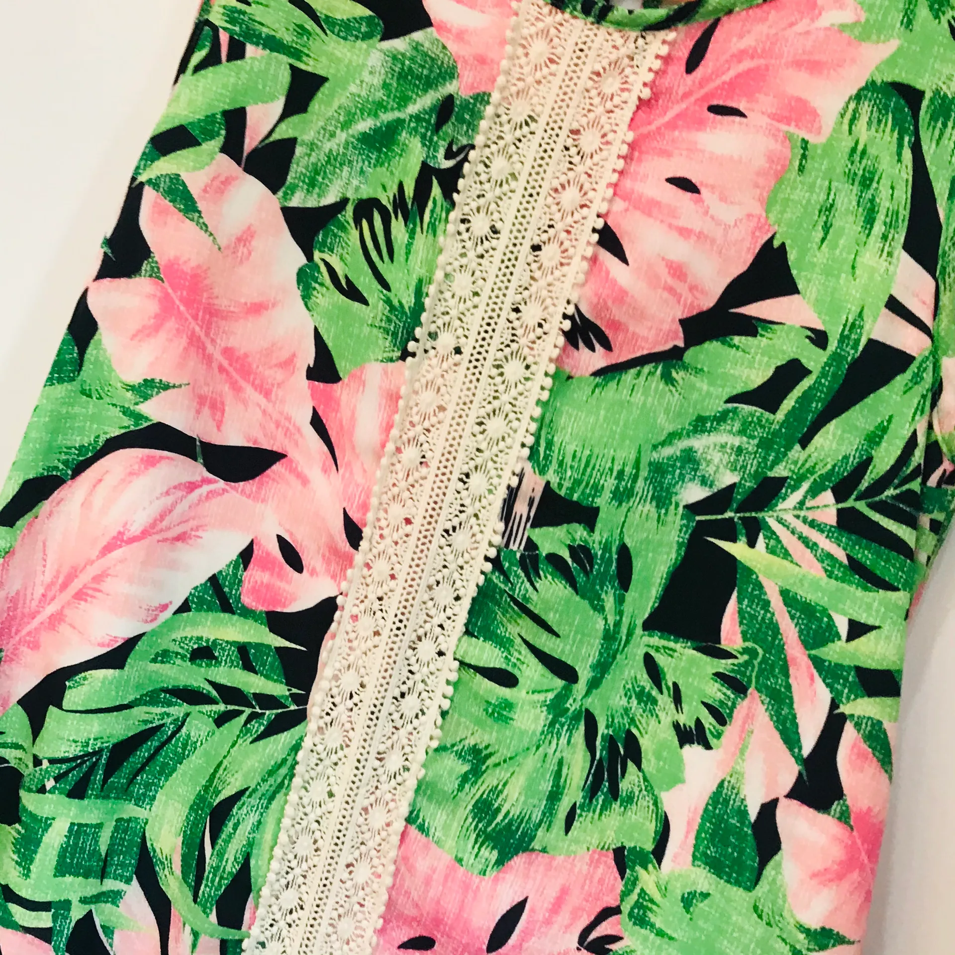 Palm leaf dress sz small - Image 5