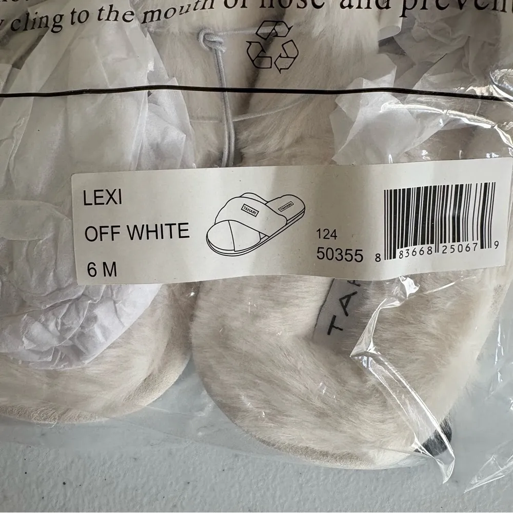NWT Tahari Lexi slide on slippers in off white size 6 - Image 4