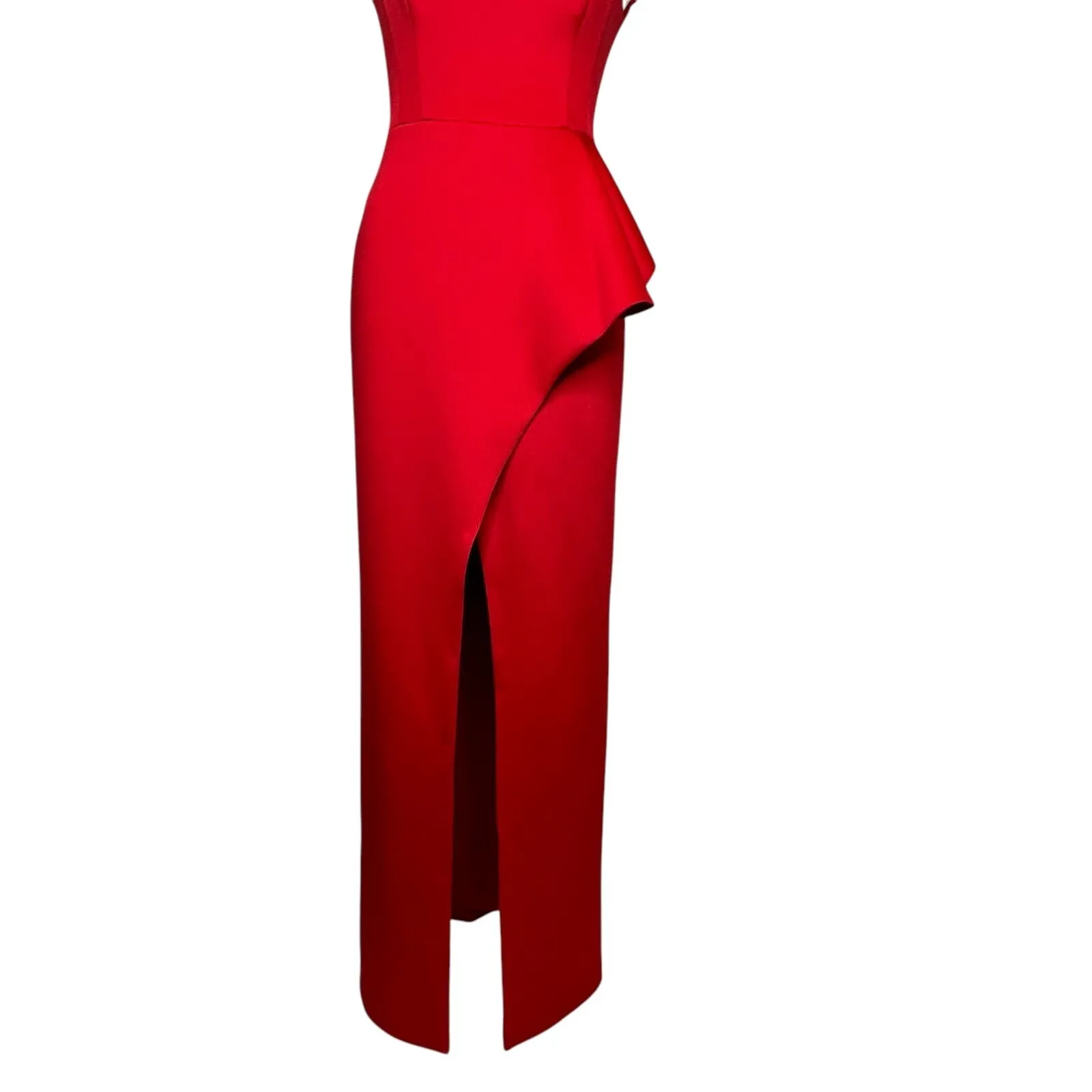 BLACK HALO EVE Padma Red Full Length Gown Size 8 Evening Dress Formal ($575) - Image 9