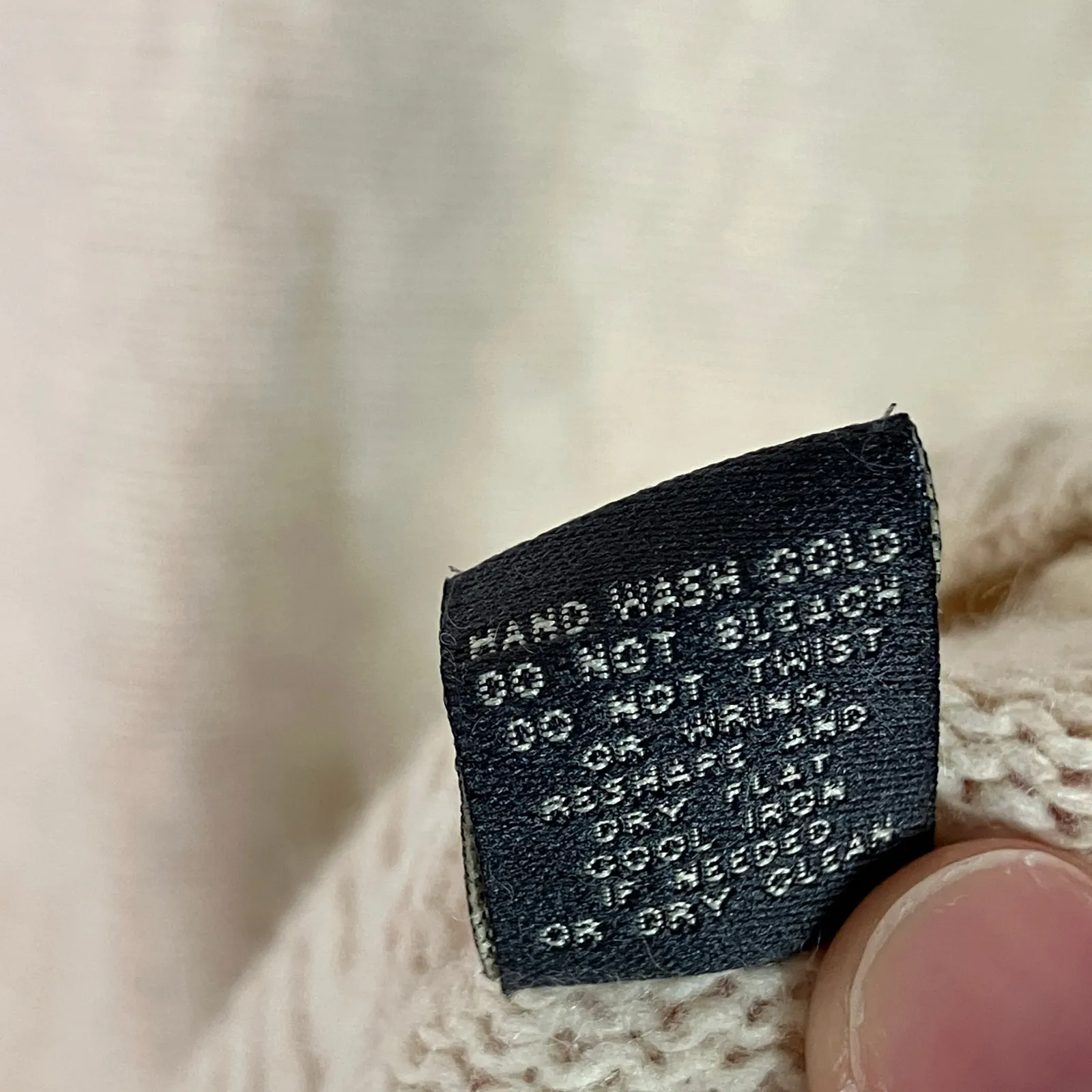 Anthro Laureate Lane | Sweater Dress Wool Angora Blend Beige Knit Womens Medium Tan - Image 5