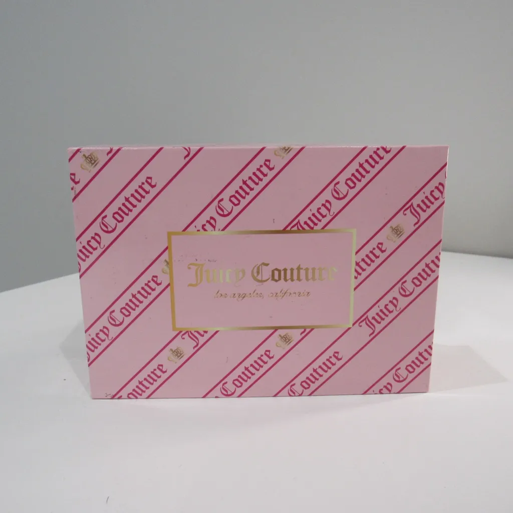 Juicy Couture Pink Rhinestone Velour Handbag and Wallet Set - Image 13