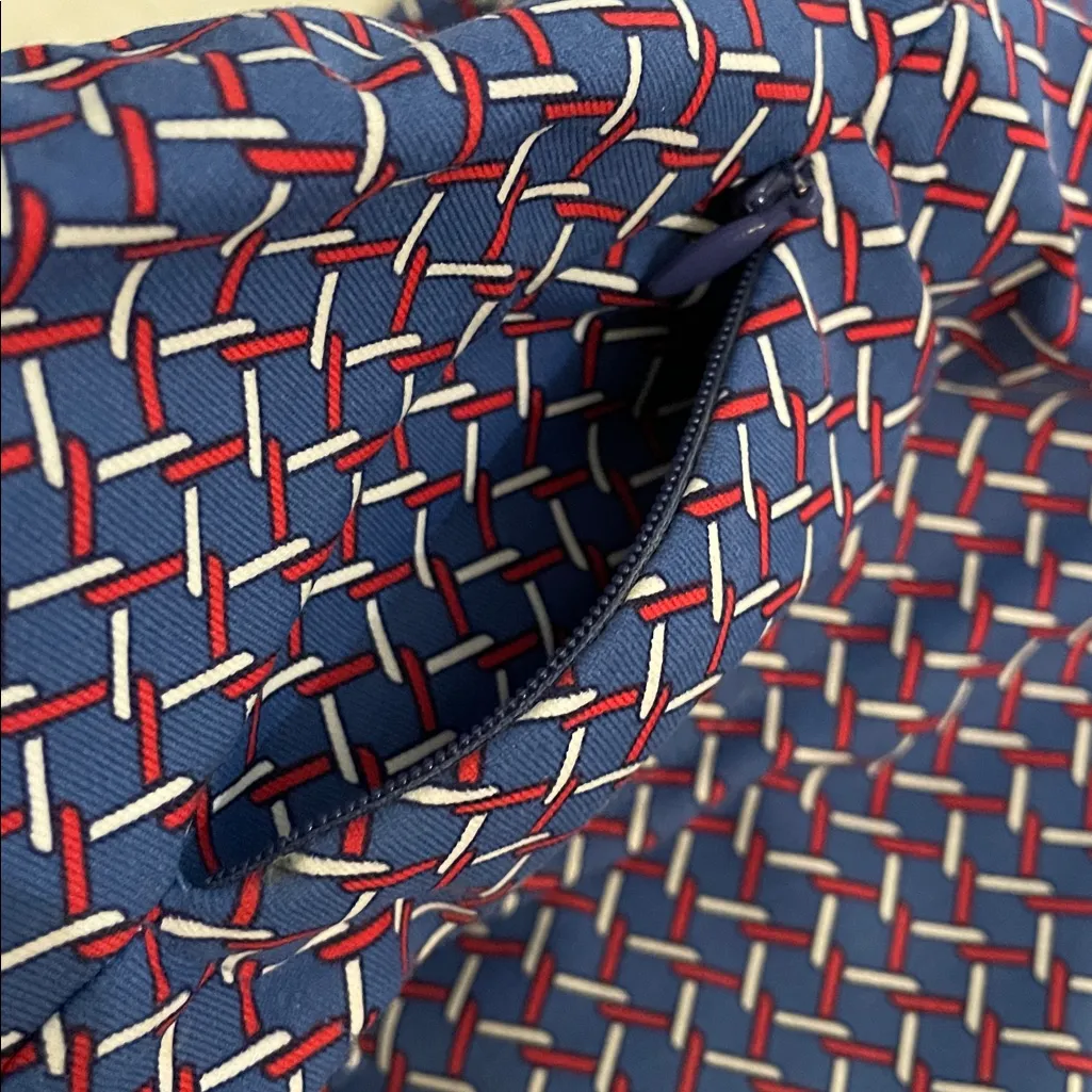 J. McLaughlin Catalina Cloth Newport Travel Pants Womens Small Blue Geometric - Image 10