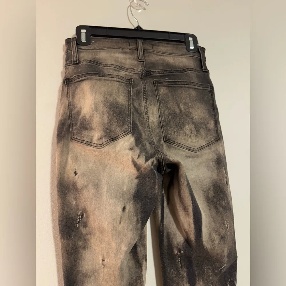 Handmade Bleach Dyed Madewell Curvy Roadtripper Jeans size 27 - Image 6