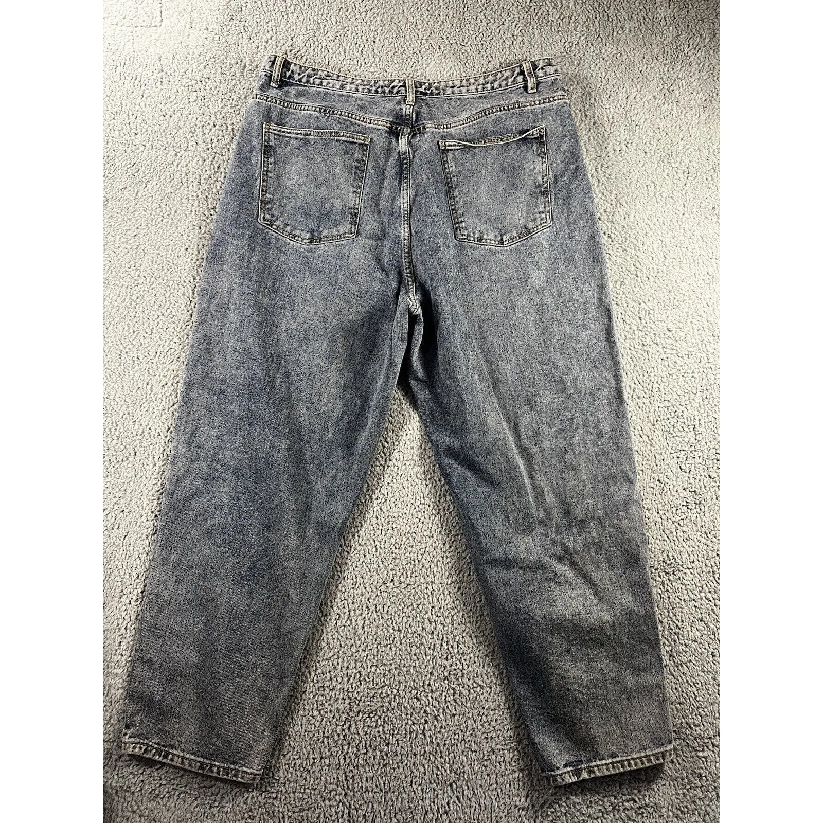 Mom Jeans Women 18‎ High Rise 90s Y2K Boho Denim Pants Blue - Image 2