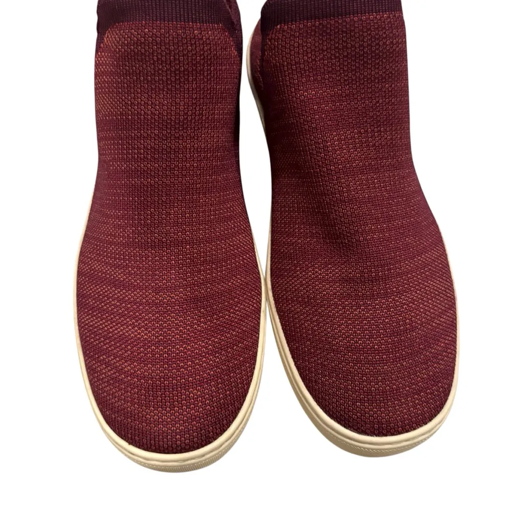 Rothy's Lattice Stitch Chelsea Berry Knit High Sneaker Discontinued, Sz 8 - Image 5