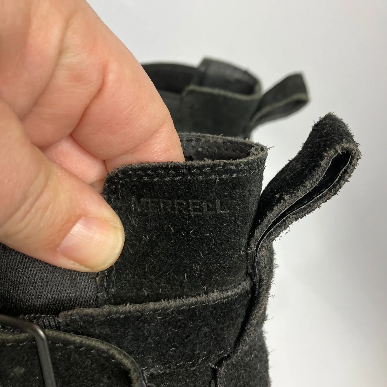 Merrell Tremblant wedge booties black suede women's size 10 casual trendy preppy - Image 8