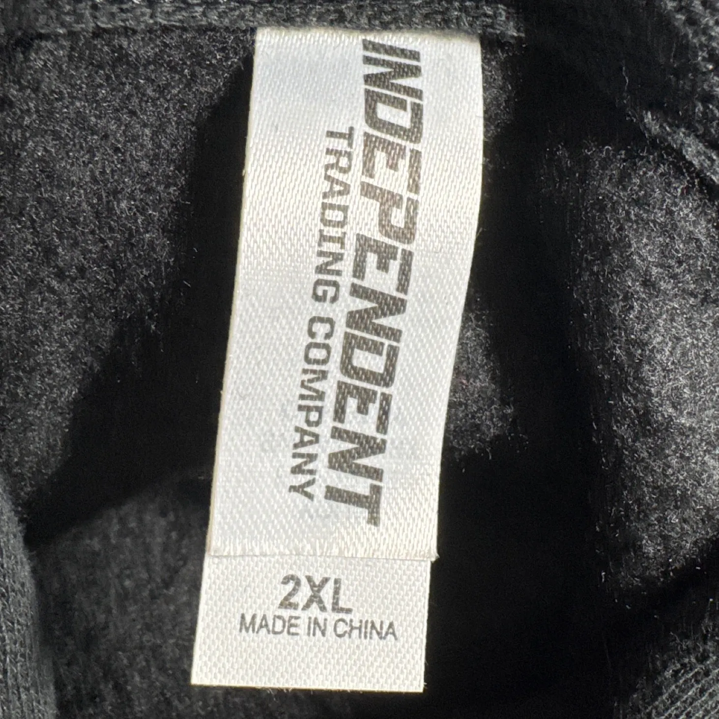 Independent Trading Company Hoodie Pullover Cropped Sweatshirt 2XL Black Size XXL - Image 3