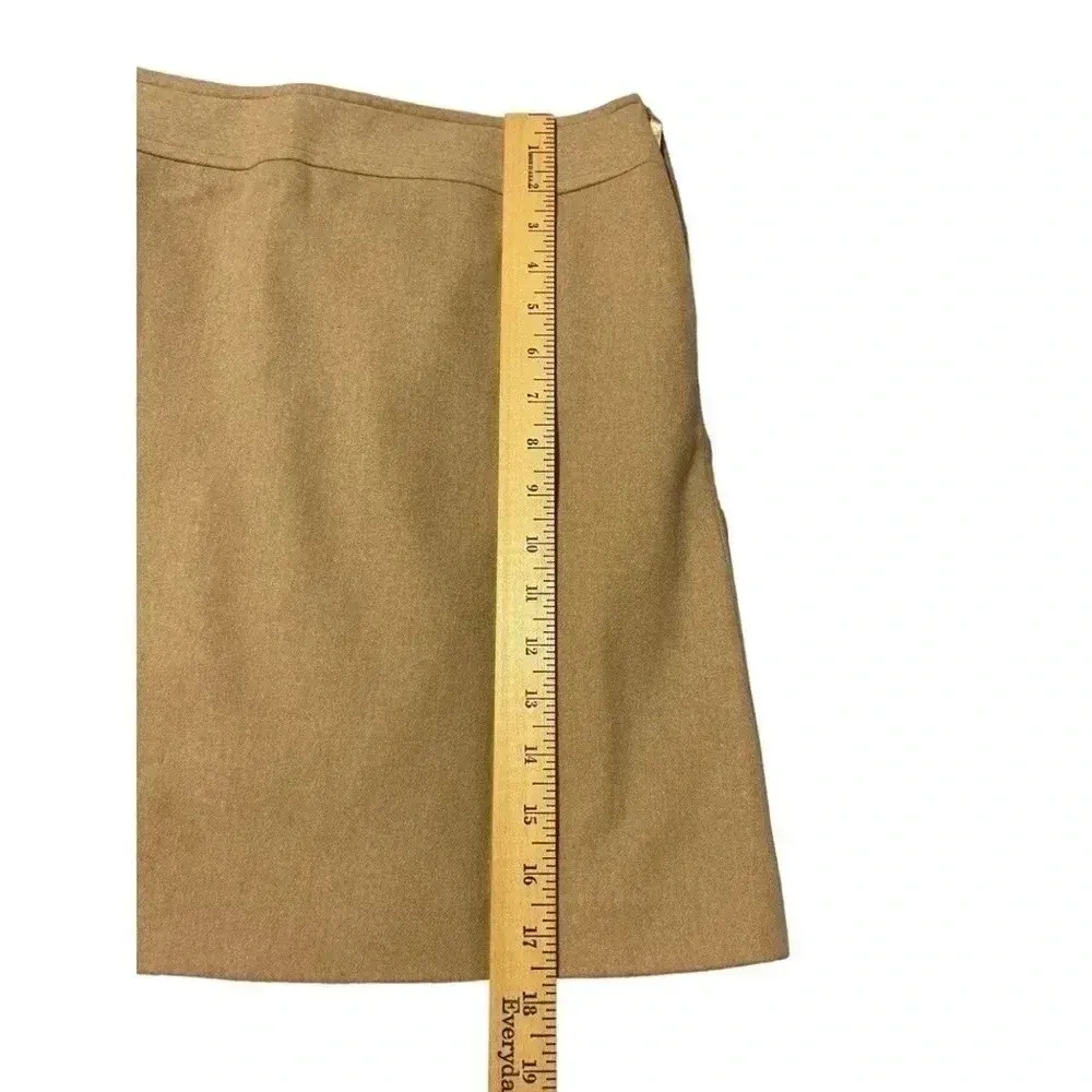 Banana Republic Y2K Beige Tan Wool & Cashmere Blend Mini Skirt Size 6 Small S - Image 4