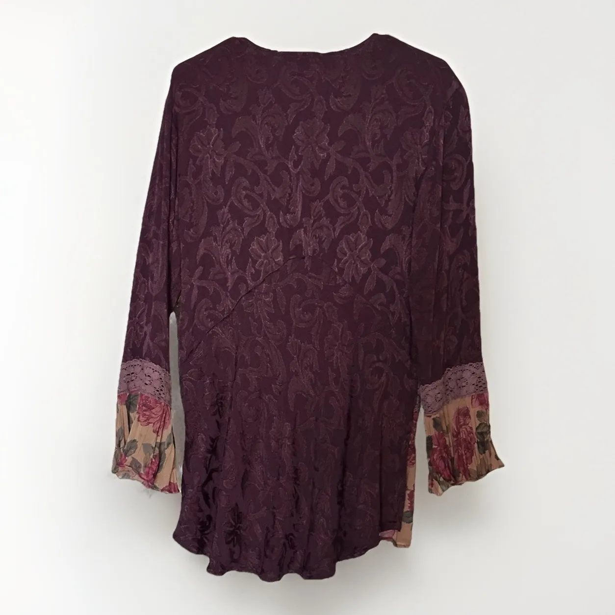 Spencer Alexis Boho Festival Floral Lace Open Front Top Cardigan Women's 10 Shee - Image 2