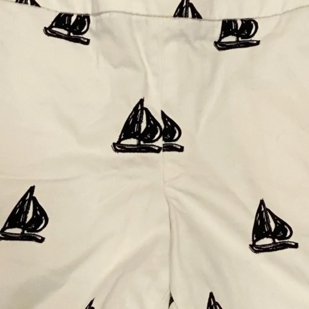 J. Crew‎ white boat pattern shorts size 4 - Image 3