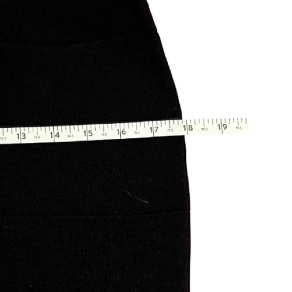 Vtg 90s Womens Bandage Pencil High Waisted Black Midi Skirt Size Large Mob Wives - Image 7