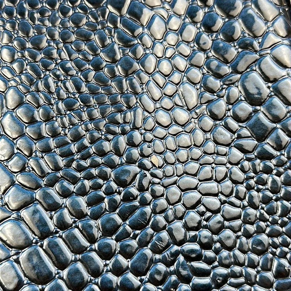 Steve Madden : Blue Metallic Alligator Bag - Image 8