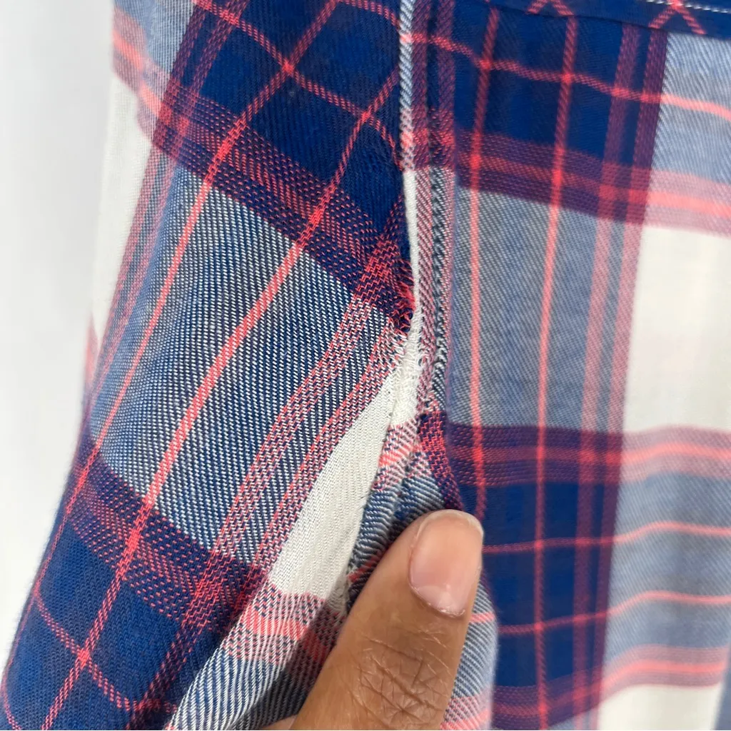 Paige  Trudy Shirt Soft‎ Plaid Casual Button Front XS - Image 12