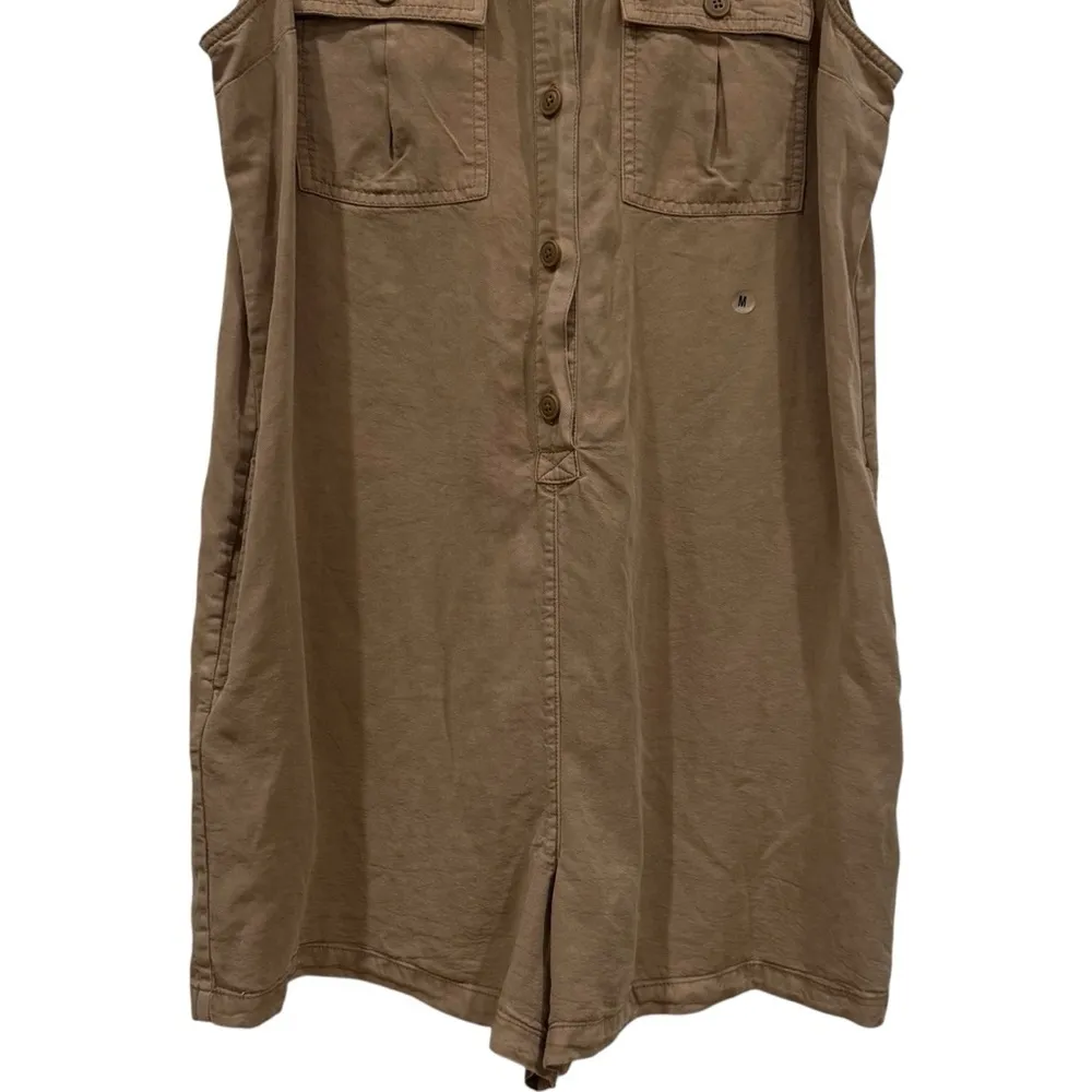 NEW Aerie Utility Military Romper‎ Sun Washed Tan Safari Coastal Bohemian Size M - Image 5