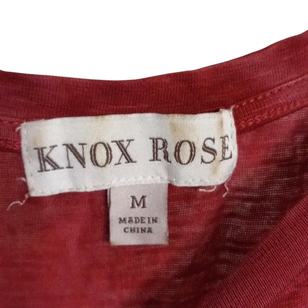 🎈Knox Rose Tie Die Ombre Stripe Muscle Tee Size Medium EUC - Image 3