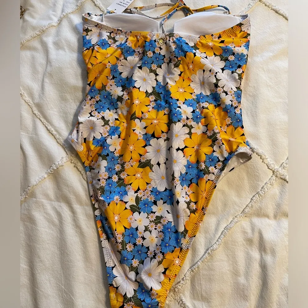 Sunshine 79 Daisy Daze One Piece sz 10 Blue - Image 6