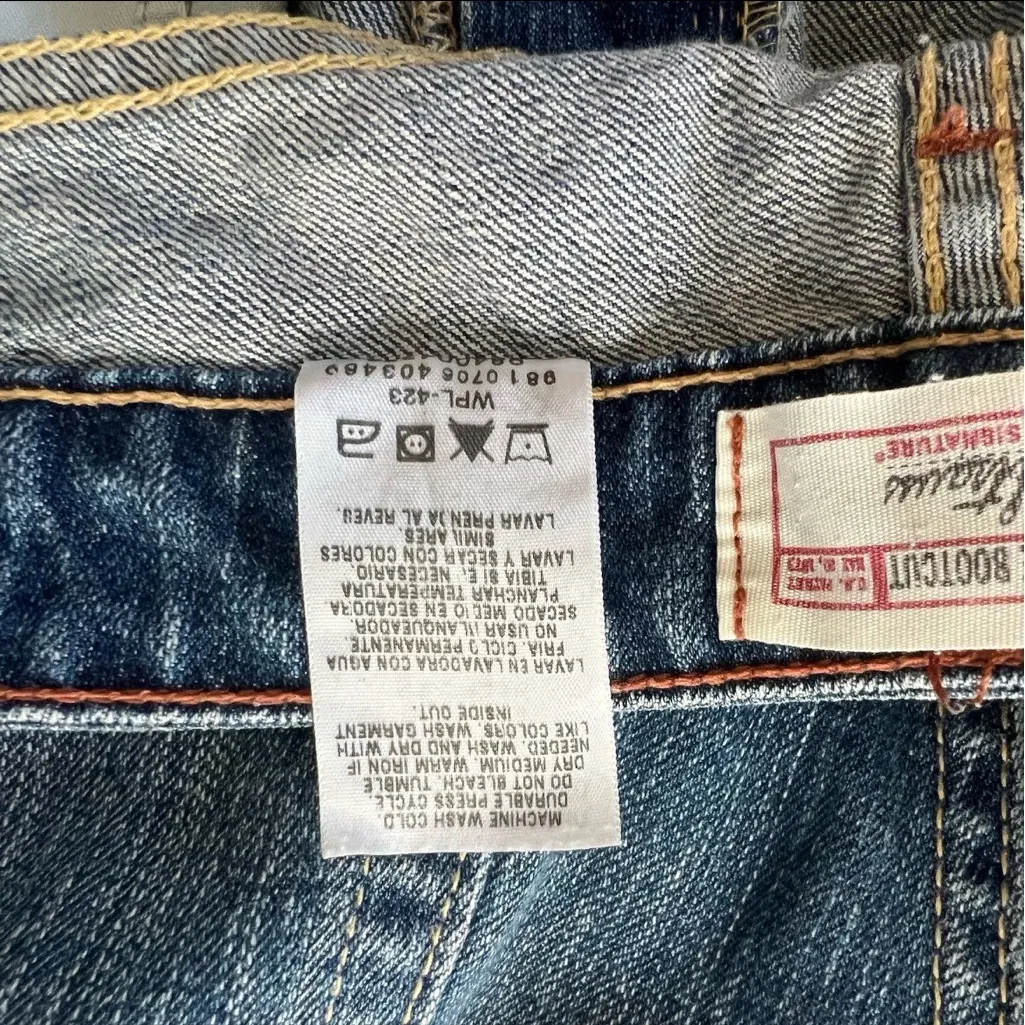 Levi Strauss Signature Womens Stretch Low Rise Bootcut Jeans Misses 10 Y2K 2000s - Image 6