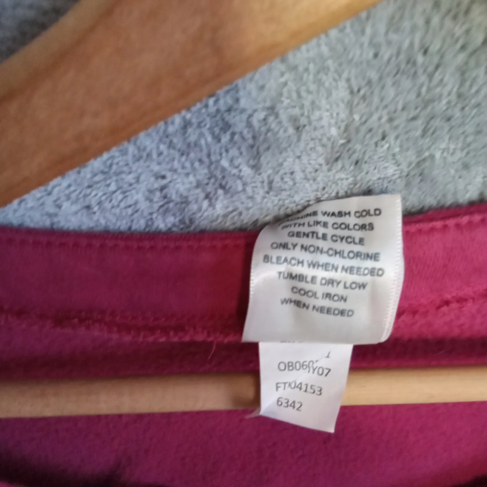 BLAIR Pink Long Sleeve Lace Up V‎ Neck Sweatshirt Top Women's XL - Image 4