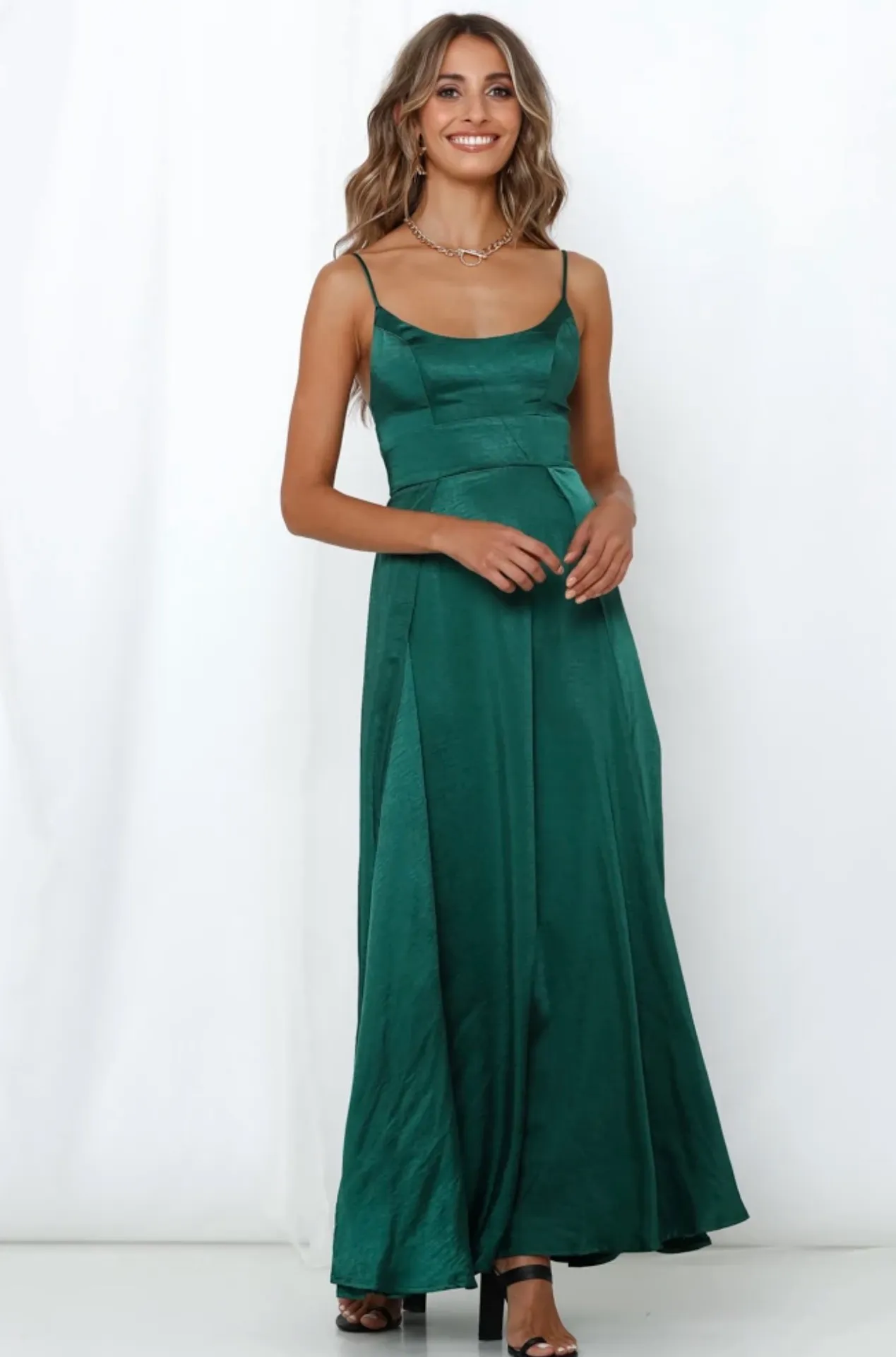 Hello Molly Green Maxi Dress - Image 5