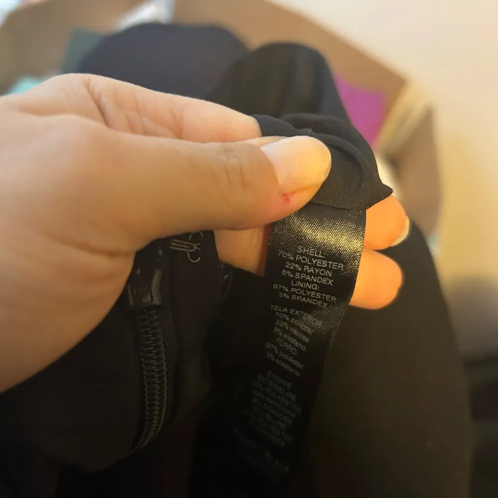 WHBM Classic Black V-Neck Sheath Dress - Image 4