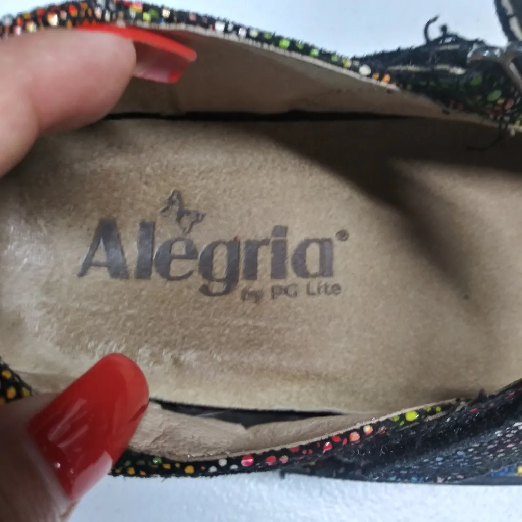 ALEGRIA Multicolor Mosaic FELIZ FEL-180 Leather Mary Jane Shoes Size 37 US 7-7.5 - Image 8