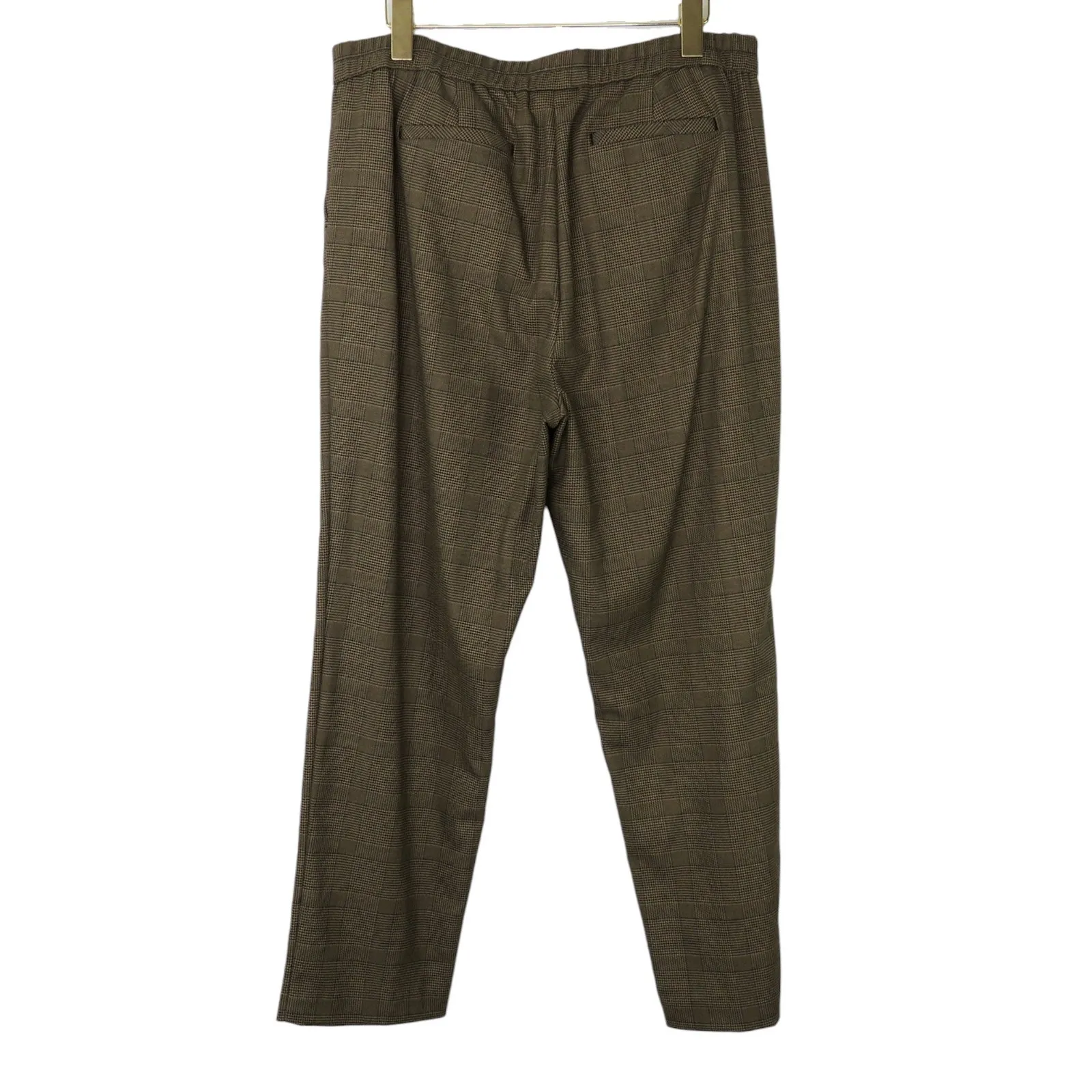 J.Jill Brown Houndstooth Trousers High Rise Wide Leg Plaid Pants Medium NWT - Image 3