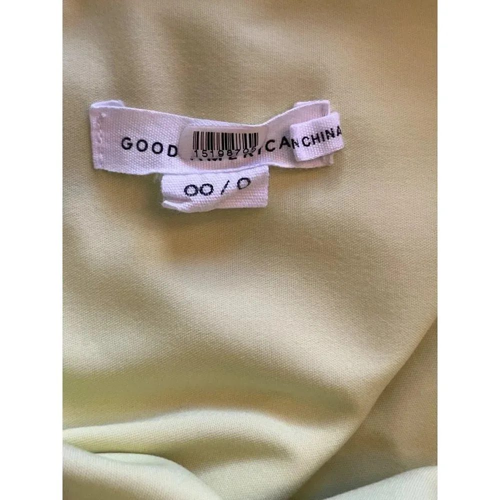 Good American Weekend Shirt in Green 00/0 XSmall Womens Button Down Blouse Top - Image 10