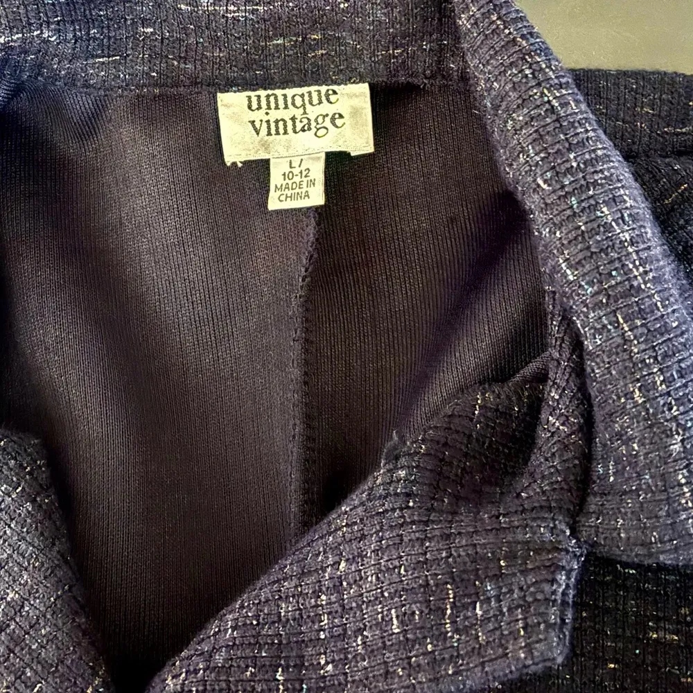 Unique Vintage Navy Dress - Image 5