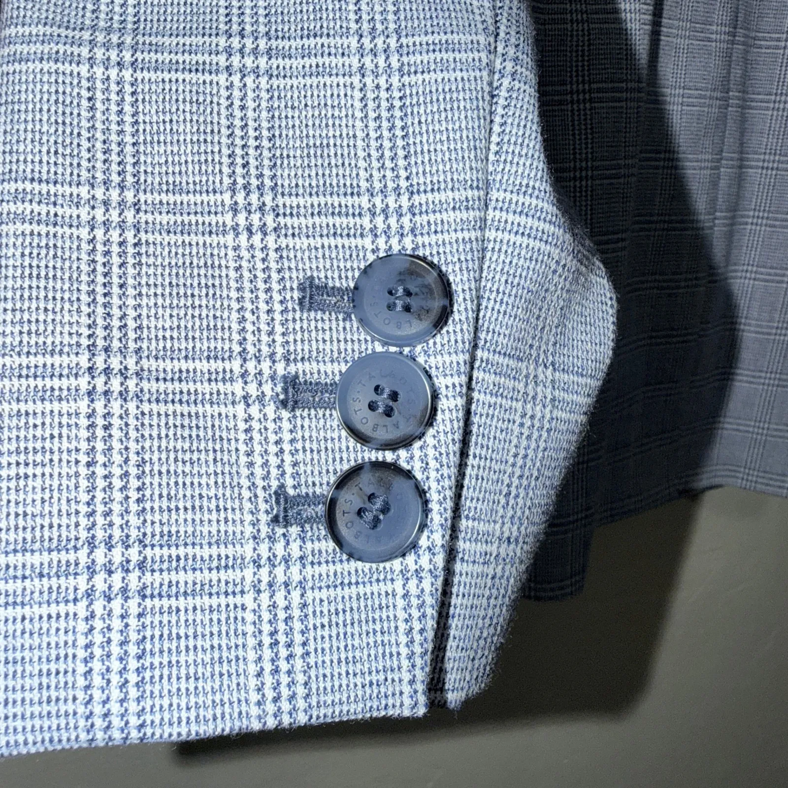 Talbots Womens Blue Glen Plaid Blazer Jacket Size 6 Single Button Office Career - Image 7