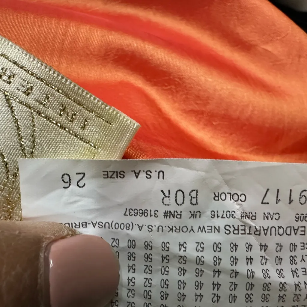 Size 26 orange full length formal gown - Image 4