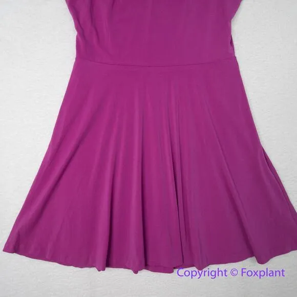 New! Leota Cassie‎ Dress in Orchid crepe barbiecore, size XL - Image 3