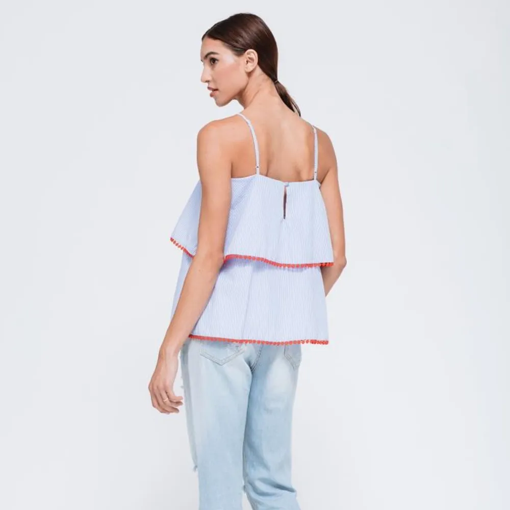 NWOT Pleione tiered babydoll top - Image 2